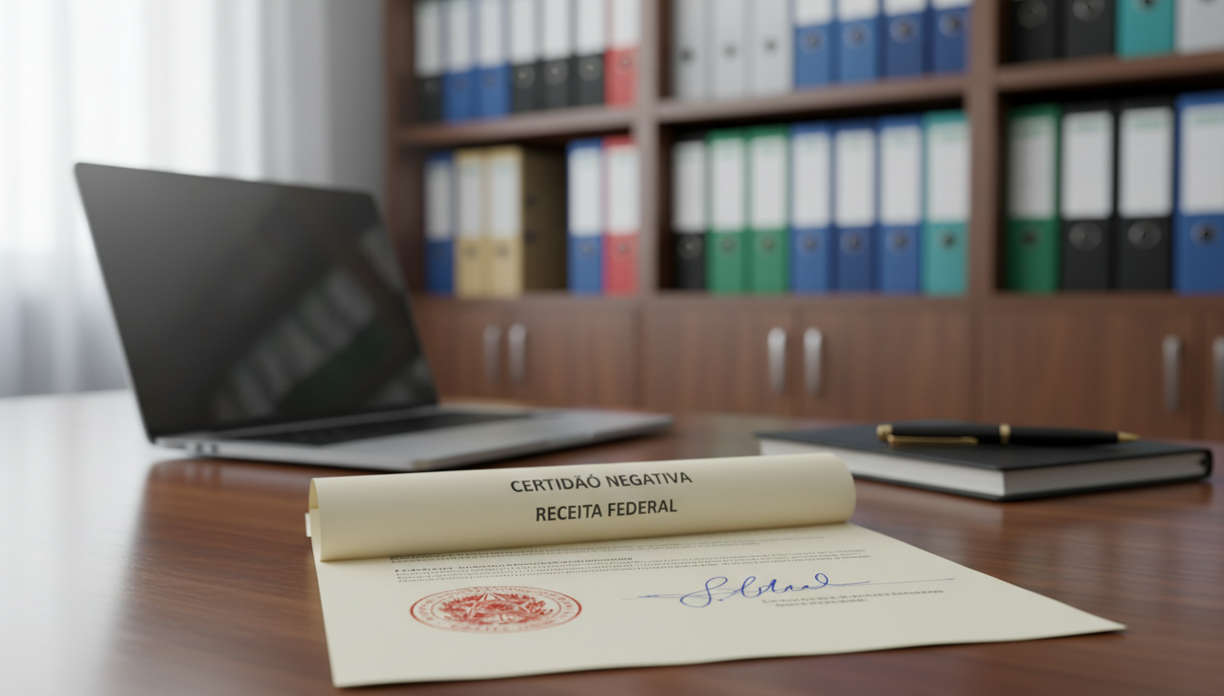 certidão negativa débitos receita federal passo a passo
