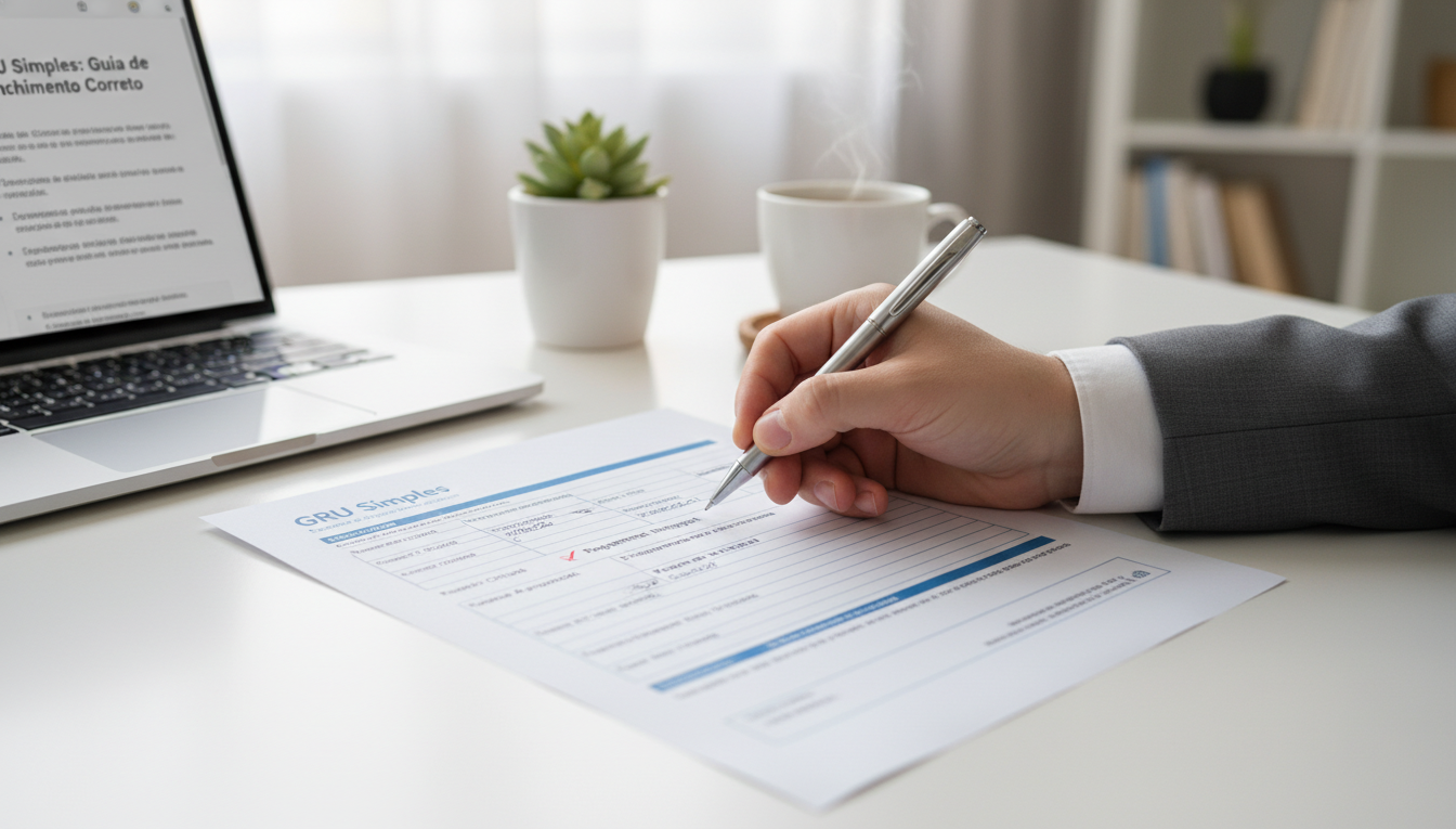 taxa guia gru simples como preencher