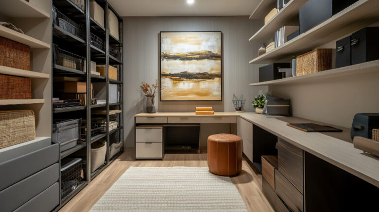 apartment storage shelves organized small space