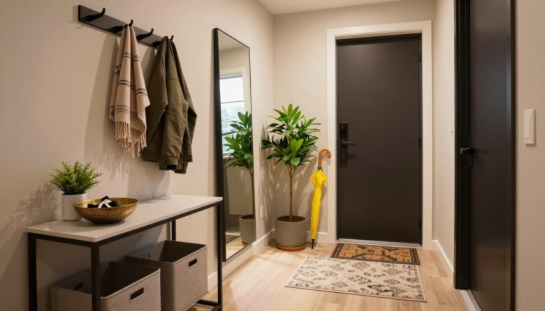 entryway organization apartment