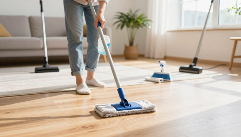 how to clean floors apartment