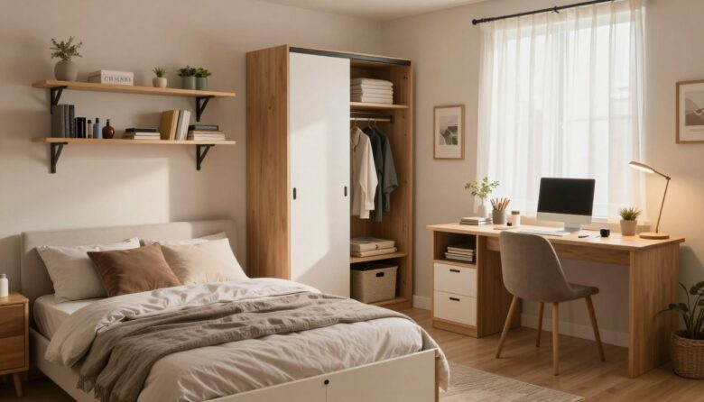 small bedroom organization