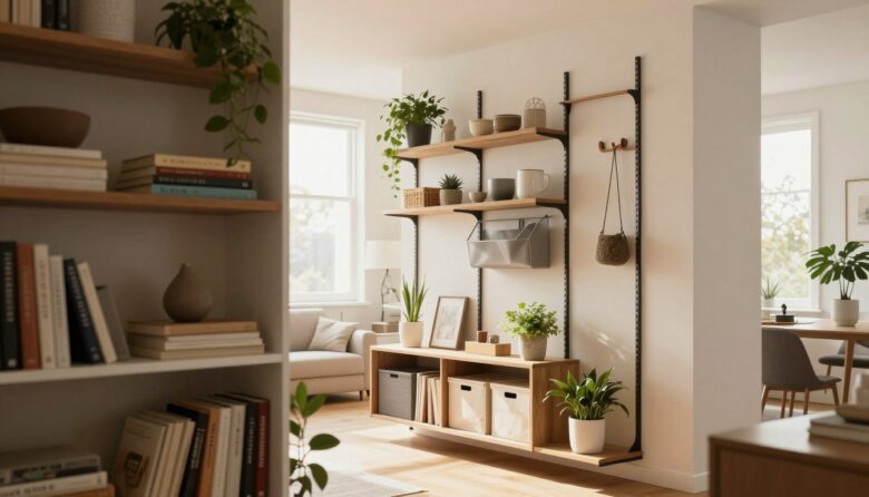 vertical storage ideas apartment